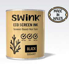 Screen Printing Ink for Card, Fabric, Paper - Water Based ECO- 5 Colours - SWINK