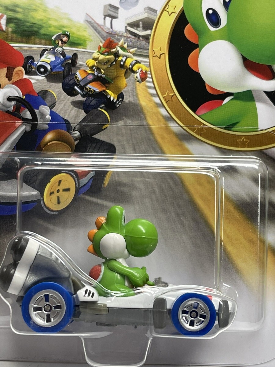 Hot Wheels Nintendo Mario Kart Cars Diecast Vehicle - GREEN YOSHI