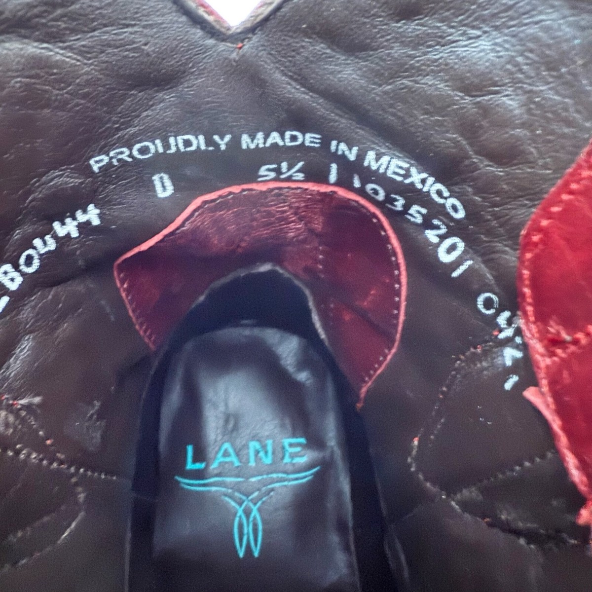 Lane SPARKS FLY Womens Cowboy Bootie 5.5 Red Western Cowgirl Boots