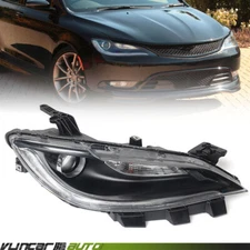 For 2015-2017 Chrysler 200 Black Trim w/ LED DRL Halogen Headlight Passenger RH