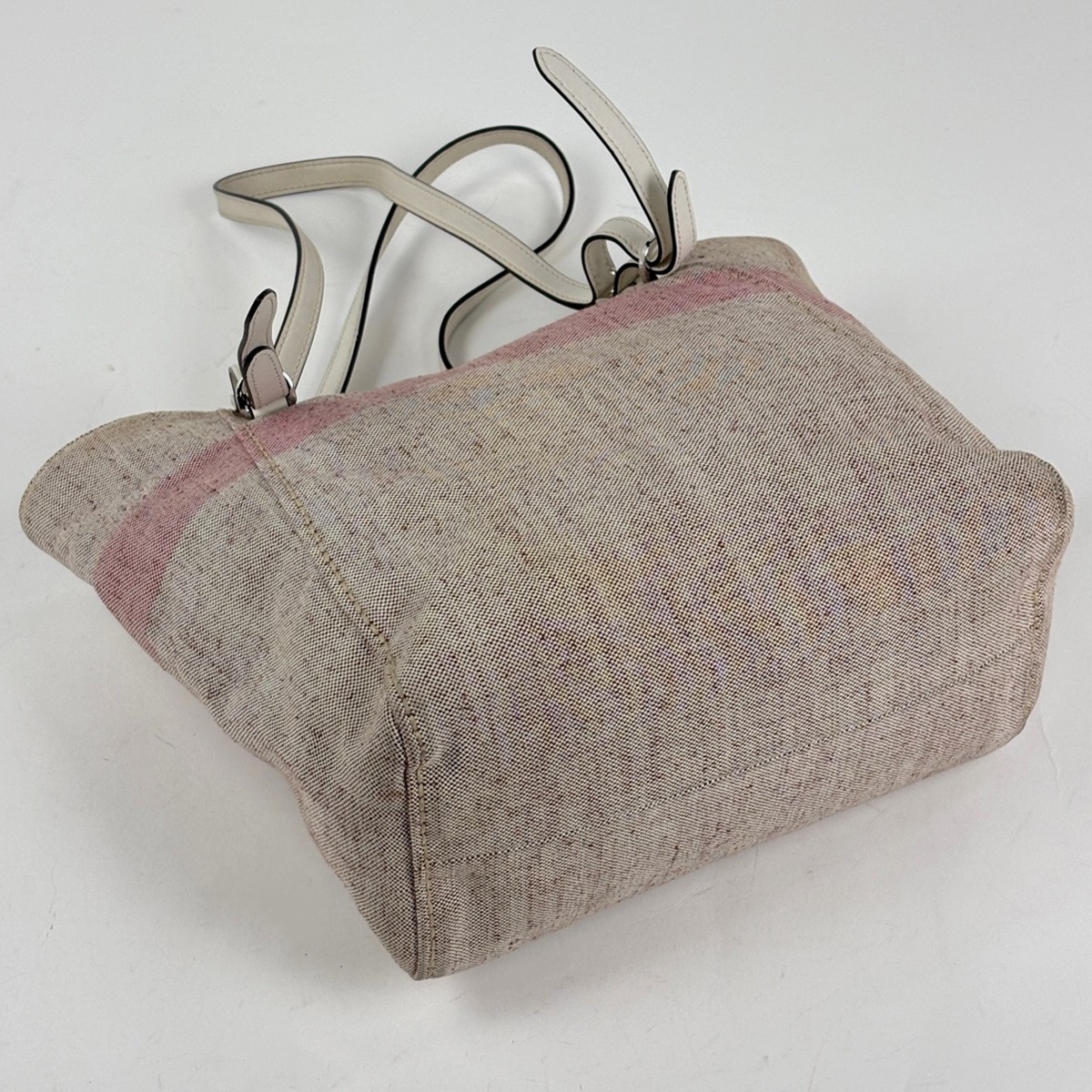 PRADA Mistrino City Tote Bag Tote Bag canvas Pink White Women thumbnail 2