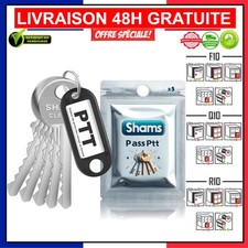 LOT 5 CLÉ PASS PTT F10 Q10 R10 S10 T10 | POUR SERRURES DE BOÎTES AUX LETTRES ...