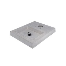 Belfer 42BSC4 Base Fontana Cemento con Vaschetta 50X40 Completa Viti e Tasselli