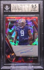 Joe Tryon #DPA-JOE 2021 Prizm Draft Picks Auto Red Ice (RC) BGS 9.5 GEM MINT
