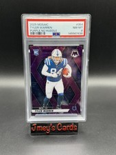 2025 Tyler Warren Mosaic Purple No Huddle Rookie PSA NM MT 8 Colts 20/50 Prizm