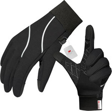 Winter Gloves Men Women, Touch Screen Anti-Slip Warm 3M Thinsulate Running Glove