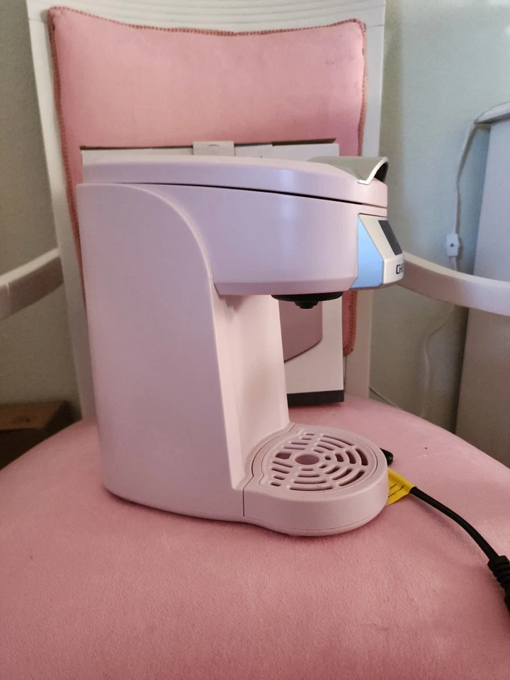 Chulux Single Serve Coffee Maker Brewer for Use with Pods (Keurig Style) Pink - Image 3 of 4