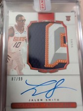 2020-21 Panini National Treasures Rookie 87/99 Jalen Smith #126 Patch Auto 