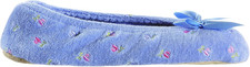 Women'S Embroidered Terry Ballerina Slippers