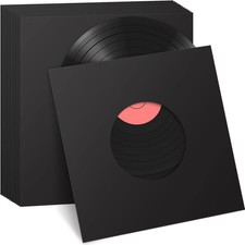 50 Pieces 7 Inch Vinyl Record Sleeves 45 RPM Paper Record Covers Paper Inner ...