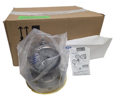 Abgedichteter Wika 432.50 Membrandruckmessgerät, 2'' Cnx, 4Bar, Cl150 Rf, Ptfe