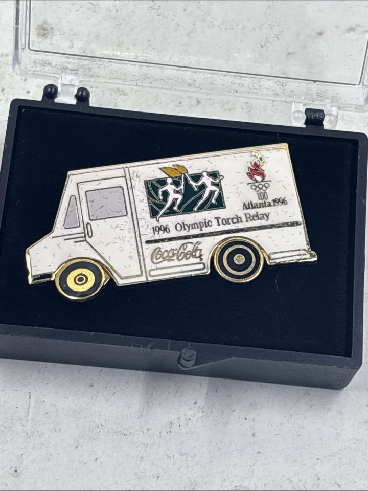 Olympics Past 1996, Coca Cola Truck Sponsor Hat / Lapel Pin - Image 4 of 4
