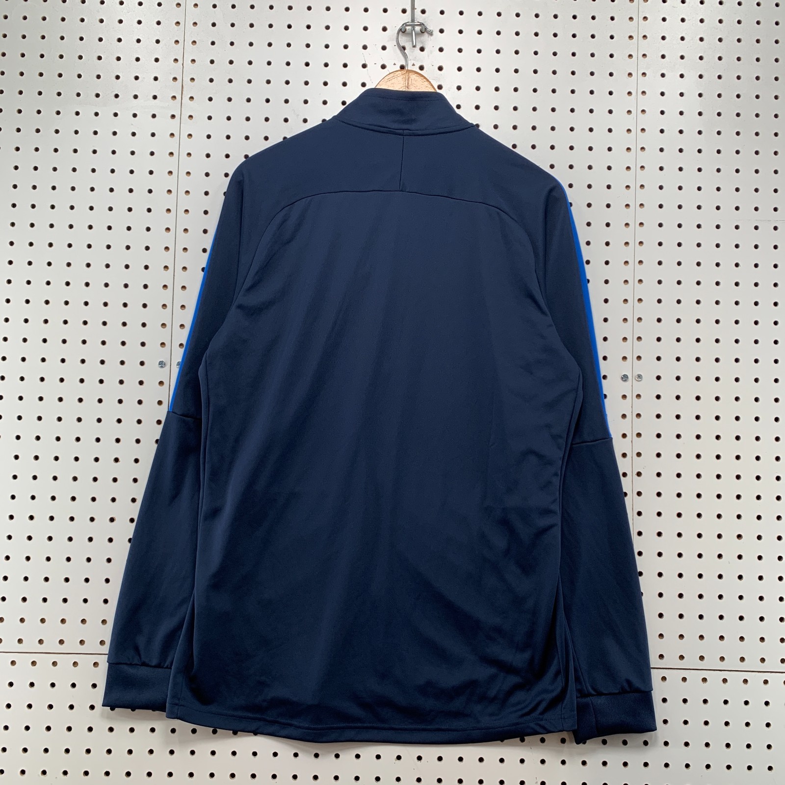 SACAI X NIKE NUOVO Nike Dri Fit Track Jacket Uomo Large Blu Zip Active Swoosh Nuovo con etichette 22x30 $55