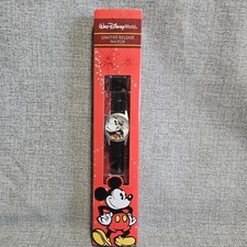 Disneyland Limited Release Mickey Mouse Watch Leather Strap NEW