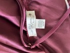 In Bloom By Jonquil Burgundy Slip Sleep Chemise With Lace Trim Women Size XS — photo 4