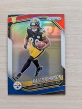 2025 Panini Prizm Red White Blue Rookie Kaleb Johnson Steelers RC #375