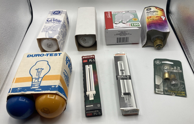 #ad Lot of 11 Vintage Light Bulbs GE Sylvania Sunbeam Duro Test $24.99
