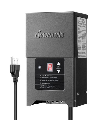 300W Low Voltage Landscape Lighting Transformer, 120V to 12/15V AC, Photocell