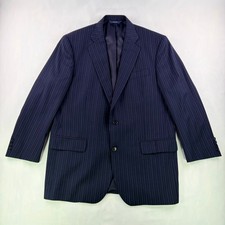 Brooks Brothers 1818 Madison Blazer Mens 42R Navy Pinstripe Wool Sport Coat