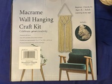 Macrame Wall Hanging Craft Kit Macrame Wall Decor 7.17 In x 17.67 In