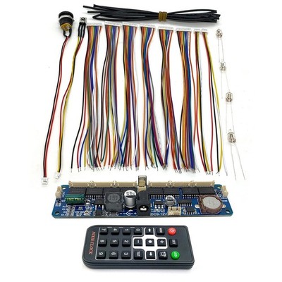 QINIZX Nixie Tube Clock Remote Control Board 4.75x1.26x 0.55 inches, Blue