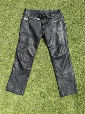 Vintage Hein Gericke Leather Harley Davidson Motorcycle Pants Men's 36x29 36x30