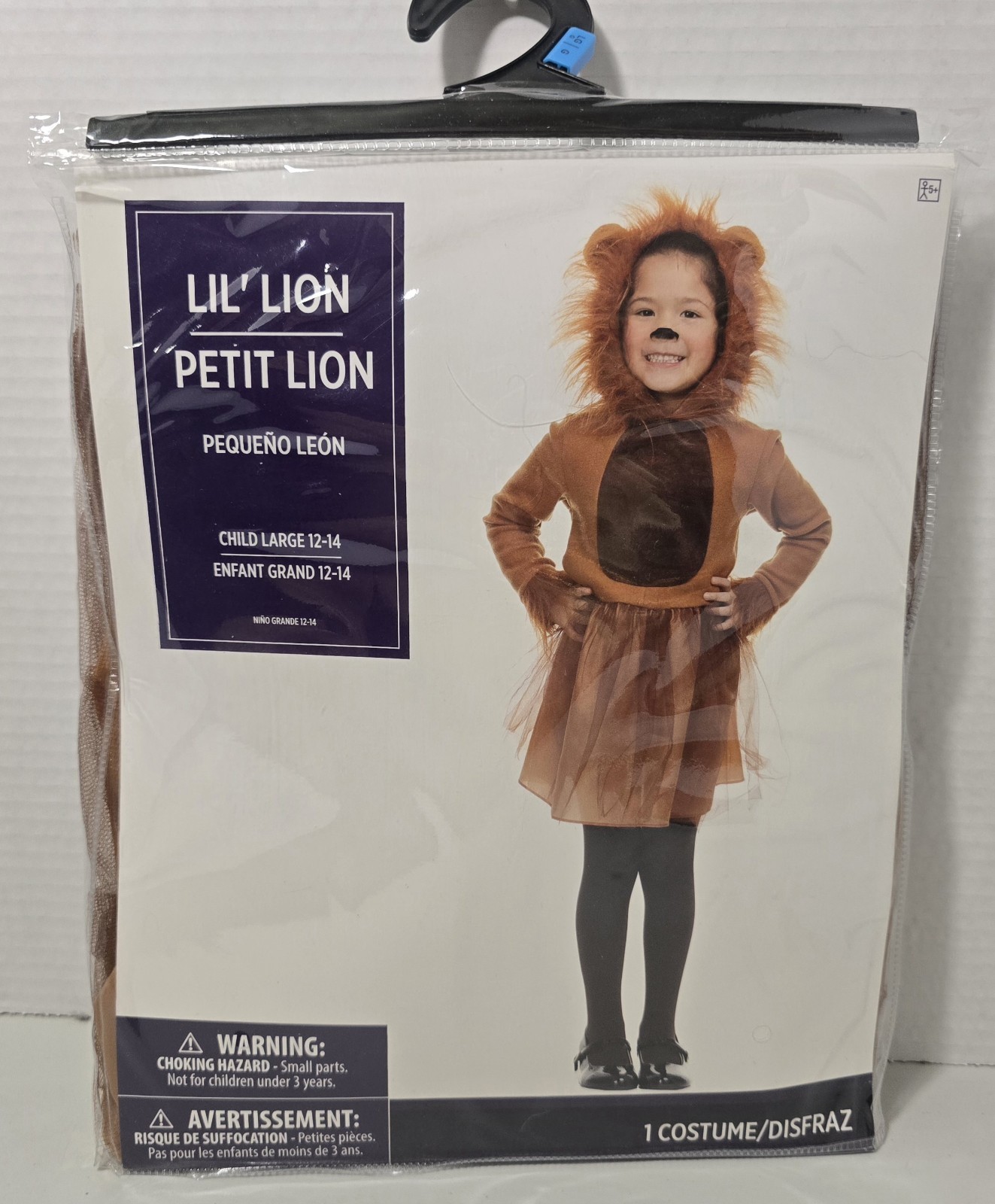 Disfraz de Halloween Lil' Lion Leona Niño, Talla Grande 12-14, NUEVO