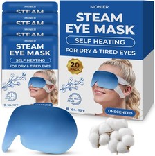 Steam Eye Mask for Dry Eyes  Self Heating Warm Compress for Eyes  Disposable H