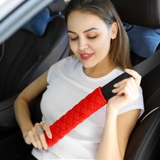 2 Pcs Car Seat Belt Cover Soft Vehicle Seatbelt Strap Shoulder Pad for Driving