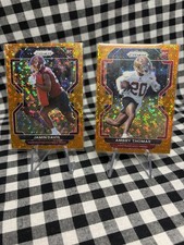 2021 Panini Prizm NFL Orange Disco Lot Of 2 Rookies