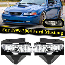 For 1999-2004 Ford Mustang Bumper Fog Light Lamp Clear Lens 2000 2001 2002 Base