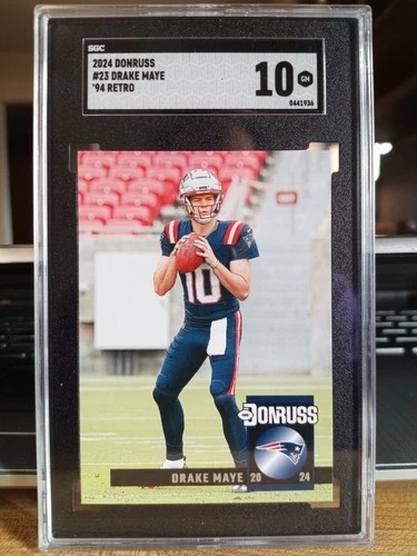 2024 Panini Donruss '94 Retro #23 Drake Maye SGC 10 RC Rookie Patriots