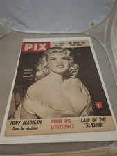 March 1959 PIX Glamour Magazine Jayne Mansfield Cover VF