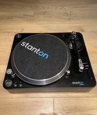 Stanton T.62 M2 Direct Drive DJ Turntable, Pitch Control, 33/45, Black