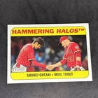 2018 Topps Heritage High Number Combo Cards Mike Trout, Shohei Ohtani #CC-1 (RC)