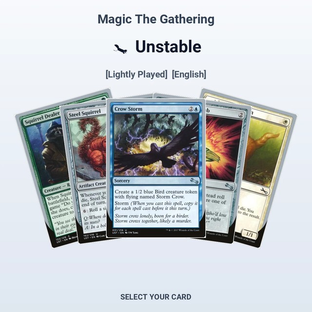 Magic The Gathering Unstable - Select Your Cards (LP)