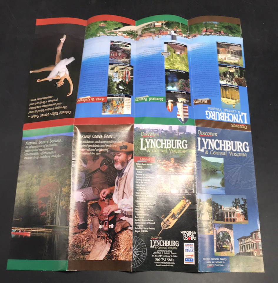 2008 Discover Lynchburg & Central Virginia Brochure Tourist Travel eBay