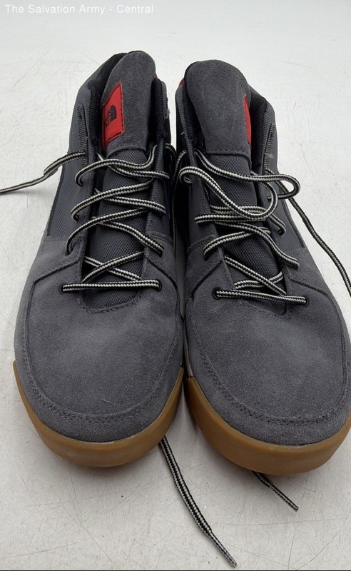 The North Face Mens Gray Suede Lace Up Mid-Top Sneaker Shoes Size US 11