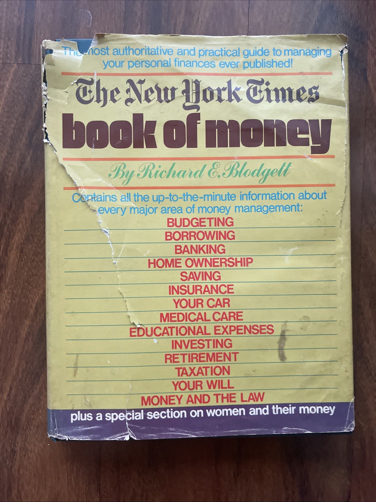 Rare Vintage The New York Times Book of Money Richard Blodgett 📖 📕