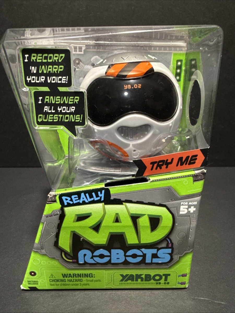 Really Rad Robots Yakbot YB.02 Voice Recording Warp Voice White