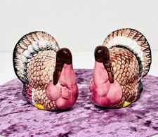 WCL Thanksgiving Turkey Salt & Pepper Shakers 90s Grandma core Cottage Farm girl