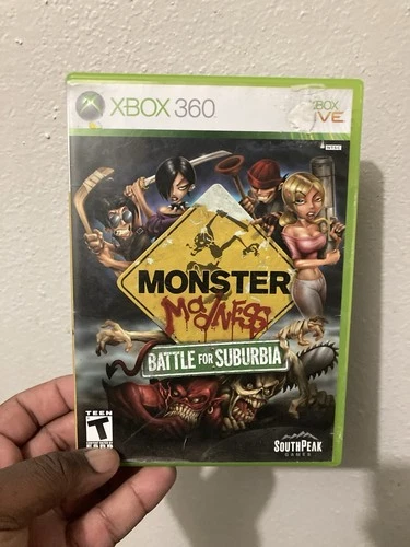 SouthPeak Monster Madness Battle for Suburbia Xbox 360 Shooter Multiplayer Co-Op