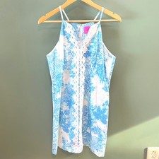 Lilly Pulitzer Pearl Stretch Shift Dress Multi Toile Me About It Print- Sz. 10