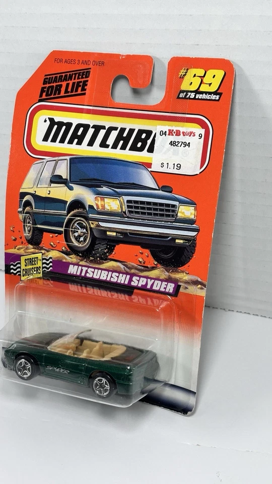 НОВЫЙ MATCHBOX MITSUBISHI SPYDER/STREET CRUISERS 1998 серии ~ 10 #69 из 75 транспортных средств - Изображение 4 из 4