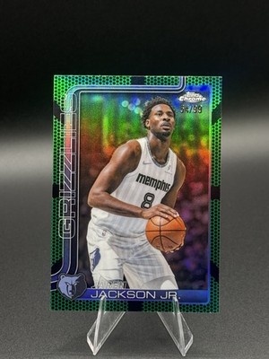 Jaren Jackson Jr. /99 Green Basketball #28 2025-26 Topps Chrome Update Grizzlies