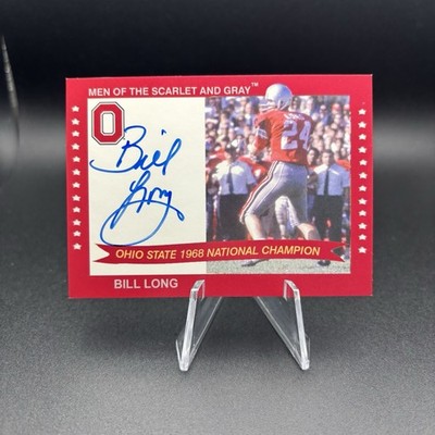 Bill Long signed 2009 TK Legacy Ohio State Buckeyes Auto #1968K Autograph