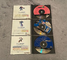 Capcom Megaman Sega Saturn Set of 3: Rockman 8, X3, X4 Used