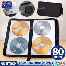 80 DVD CD DISC Holder Oxford Storage Case Folder Wallet Carry Bag Organizer