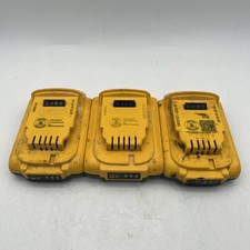 3 Genuine Dewalt DCB203 20V MAX 2AH Batteries TESTED