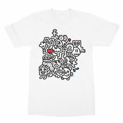 Mr. Doodle 'Floating Doodle' T-Shirt Authentic - M - RAR - Keith Haring